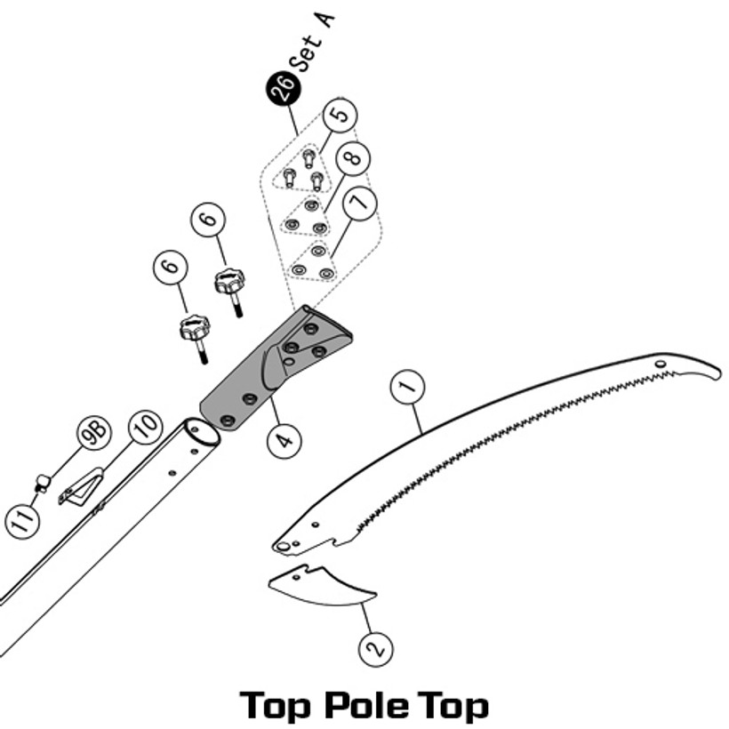Hayate Polesaw Replacement Parts